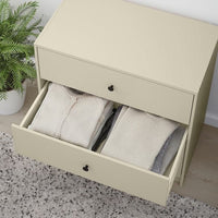 GURSKEN - Chest of 3 drawers, light beige, 69x67 cm - best price from Maltashopper.com 00486327