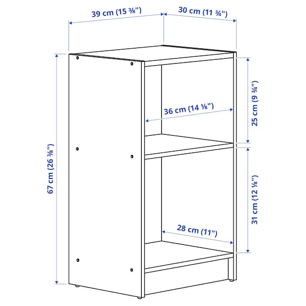 Ikea GURSKEN - Bedside table, light beige, 39x30 cm