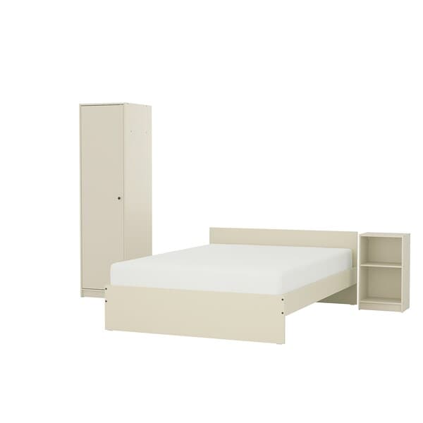 Ikea GURSKEN Full bedroom 3 pieces - light beige , 140x200 cm
