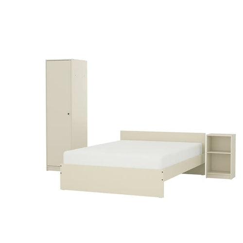 GURSKEN Full bedroom 3 pieces - light beige , 140x200 cm