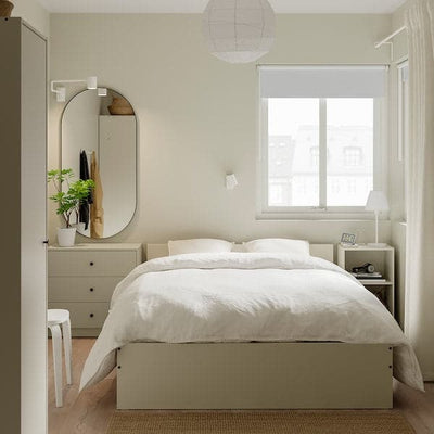 GURSKEN Full bedroom 4 pieces - light beige , 140x200 cm - best price from Maltashopper.com 79417147