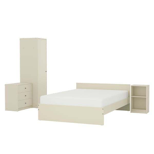 GURSKEN Full bedroom 4 pieces - light beige , 140x200 cm