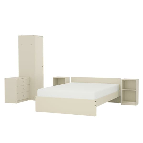 GURSKEN Full bedroom 5 pieces - light beige