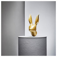 HÄGGMISPEL - Wall decoration, rabbit/brass-colour, 25 cm - best price from Maltashopper.com 70538083