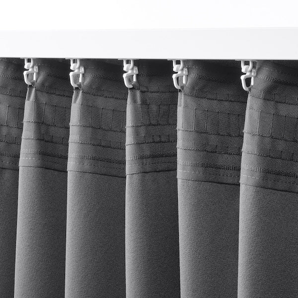 HÄGGVECKMAL - semi-blind awning, 2 sheets, dark grey,145x300 cm - best price from Maltashopper.com 00562123