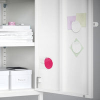 HÄLLAN - Storage combination with doors, white, 45x47x167 cm - best price from Maltashopper.com 89249403