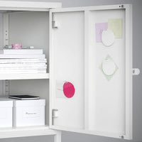 HÄLLAN - Storage combination with doors, white, 45x47x142 cm - best price from Maltashopper.com 59249409