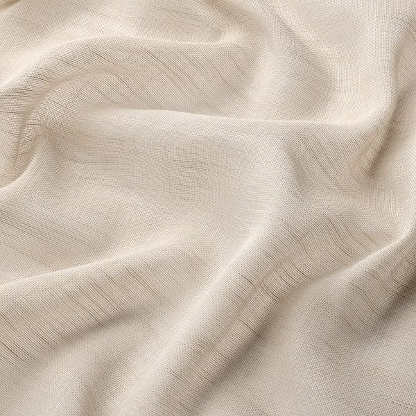 Ikea HÄLLEBRÄCKA - Thin curtain, 2 sheets, light beige,145x300 cm