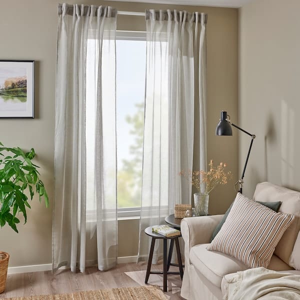 Ikea HÄLLEBRÄCKA - Thin, 2-sheet tent, light grey,145x300 cm
