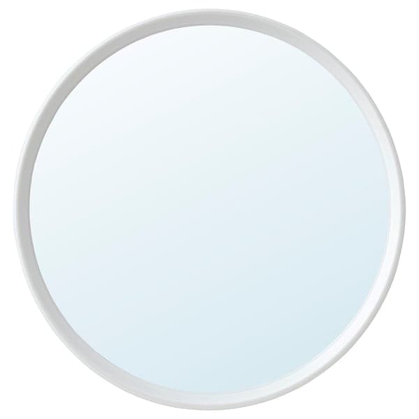 HÄNGIG - Mirror, white/round, 26 cm - best price from Maltashopper.com 70446154