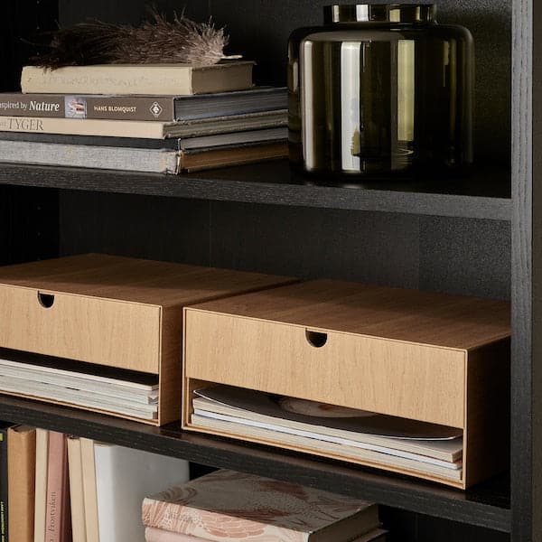 Ikea HÄSTVISKARE - Mini chest of drawers, oak effect, 32x24 cm