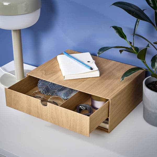 Ikea HÄSTVISKARE - Mini chest of drawers, oak effect, 32x24 cm