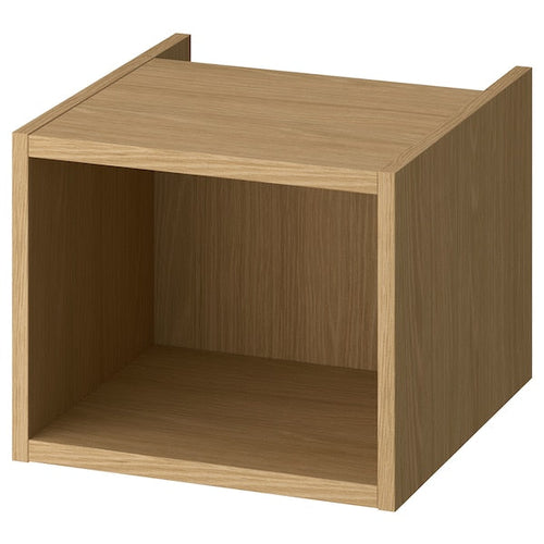 HAGAÅN - Open cabinet, oak effect, 40x48x33 cm