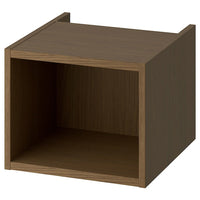 HAGAÅN - Open cabinet, brown oak effect, 40x48x33 cm - best price from Maltashopper.com 40535528