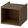 HAGAÅN - HAGAÅN Open cabinet, brown oak effect, 40x48x33 cm