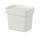 HÅLLBAR - HÅLLBAR Bin with lid, light grey, 3 l