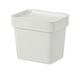 HÅLLBAR bin with lid, light grey, 3 l