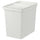 HÅLLBAR - HÅLLBAR Bin with lid, light grey, 22 l