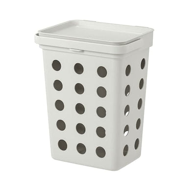 HÅLLBAR - Bin with lid for organic waste, light grey, 10 l - best price from Maltashopper.com 80433882