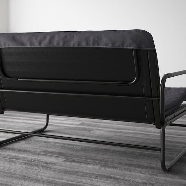 HAMMARN Sofa bed - Knisa dark grey/black 120 cm , 120 cm - best price from Maltashopper.com 90354327