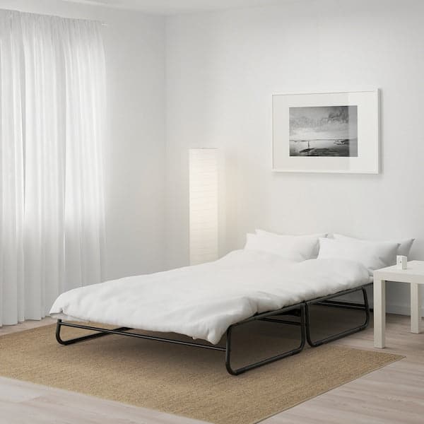HAMMARN Sofa bed - Knisa dark grey/black 120 cm , 120 cm - best price from Maltashopper.com 90354327