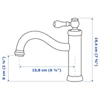 HAMNSKÄR Sink mixer/drain valve - brass color , - best price from Maltashopper.com 50347206