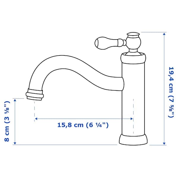 Ikea HAMNSKÄR Sink mixer/drain valve - brass color ,