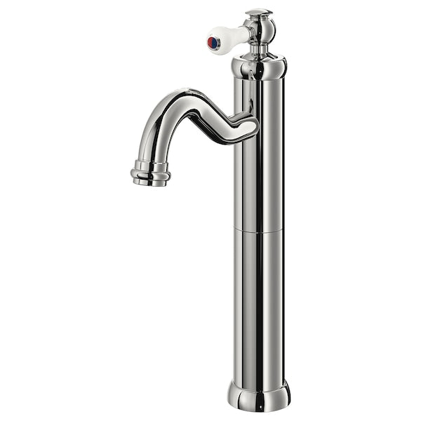 HAMNSKÄR - Washbasin mixer, high, chrome