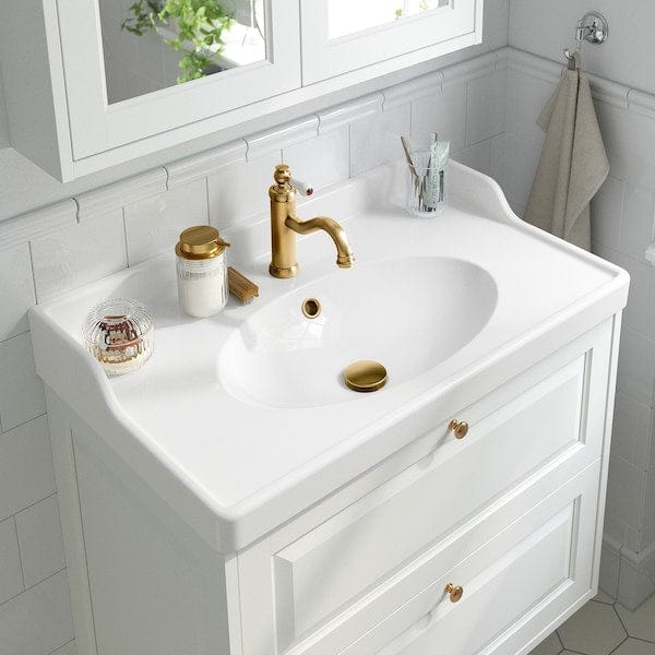 Ikea HAMNSKÄR - Washbasin mixer, brass-coloured