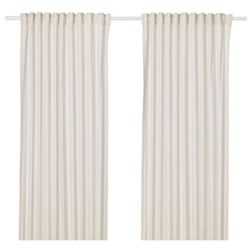 HANNALILL Curtains, 1 pair - beige 145x300 cm , 145x300 cm