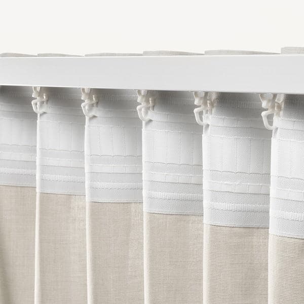 HANNALILL Curtains, 1 pair - beige 145x300 cm , 145x300 cm - Premium Curtains & Drapes from Ikea - Just €32.99! Shop now at Maltashopper.com