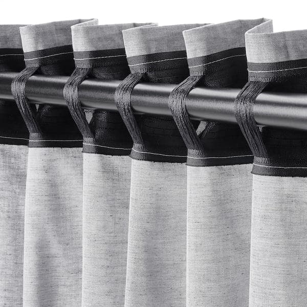 HANNALILL Curtains, 1 pair - dark blue 145x300 cm , 145x300 cm - best price from Maltashopper.com 20498452