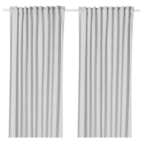 Ikea HANNALILL Curtains, 1 pair - gray 145x300 cm , 145x300 cm