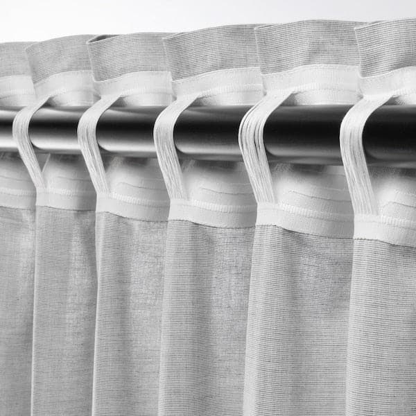 HANNALILL Curtains, 1 pair - gray 145x300 cm , 145x300 cm - best price from Maltashopper.com 70417321
