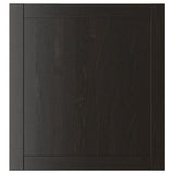 HANVIKEN door, black-brown, 60x64 cm