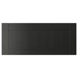 HANVIKEN drawer front, black-brown, 60x26 cm