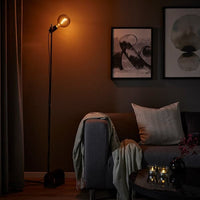 HÅRSLINGA - Floor Lamp, Black , - best price from Maltashopper.com 90556491