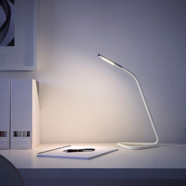 Ikea HÅRTE LED work lamp white/silvercolour ,