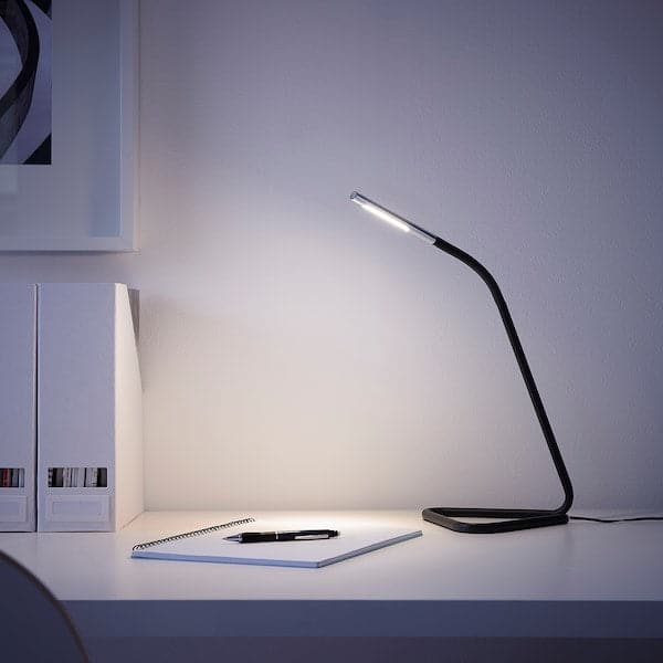 HÅRTE - LED work lamp, black/silver-coloured , - best price from Maltashopper.com 40266984