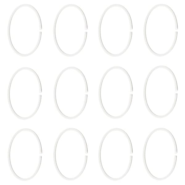 Ikea HASSJÖN - Shower curtain ring, white