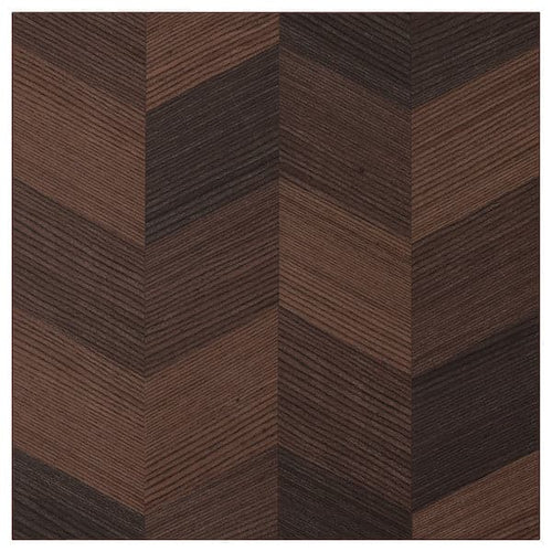HASSLARP - Door, brown patterned, 40x40 cm