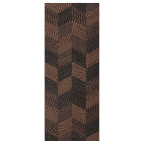 HASSLARP - Door, brown patterned
