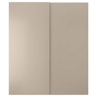 HASVIK - Pair of sliding doors, beige, 200x236 cm - best price from Maltashopper.com 00510964