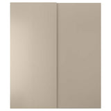 HASVIK pair of sliding doors, grey-beige, 200x236 cm
