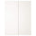 HASVIK pair of sliding doors, white, 150x201 cm