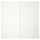 HASVIK pair of sliding doors, white, 200x201 cm