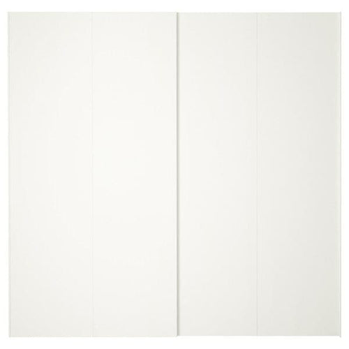 HASVIK - Pair of sliding doors, white, 200x201 cm