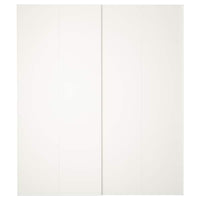 HASVIK - Pair of sliding doors, white, 200x236 cm - best price from Maltashopper.com 30521541