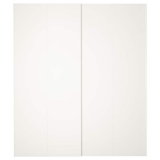 Ikea HASVIK - Pair of sliding doors, white, 200x236 cm
