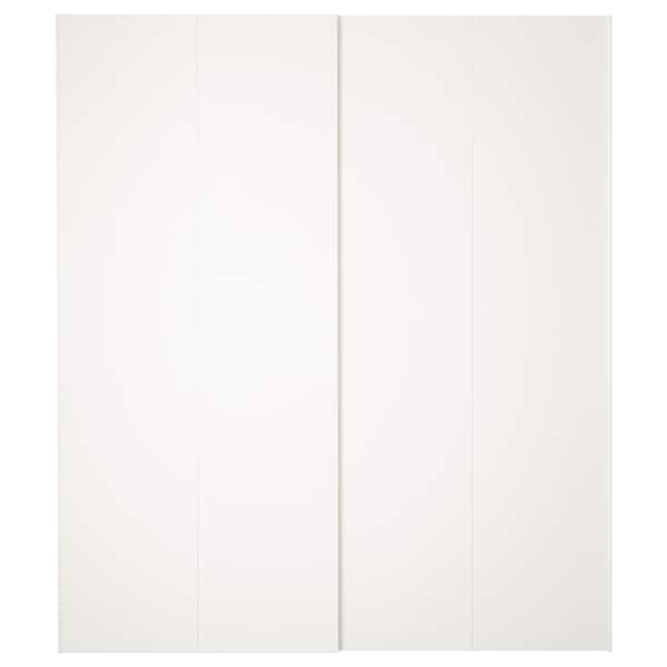 Ikea HASVIK - Pair of sliding doors, white, 200x236 cm